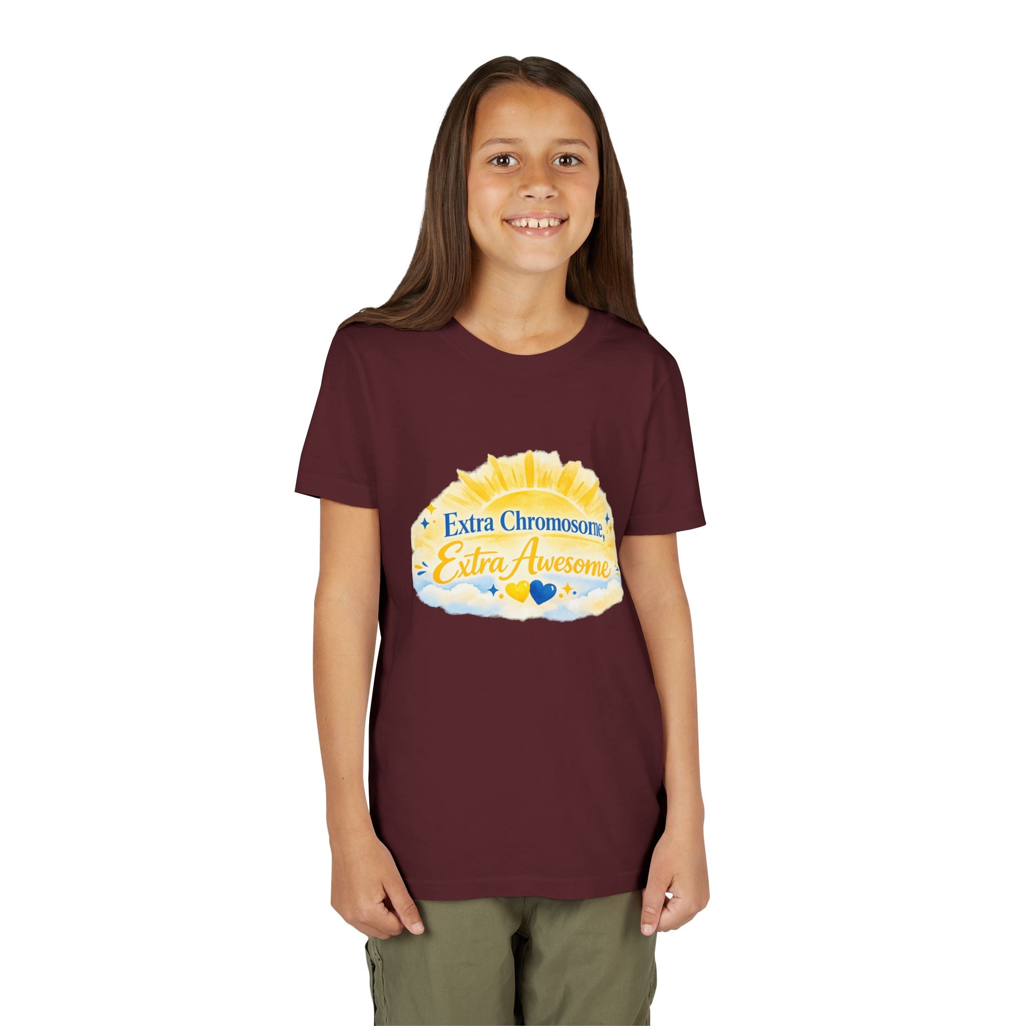 Youth Tee - "Extra Chromosome, Extra Awesome"  Down Syndrome Awareness Shirt