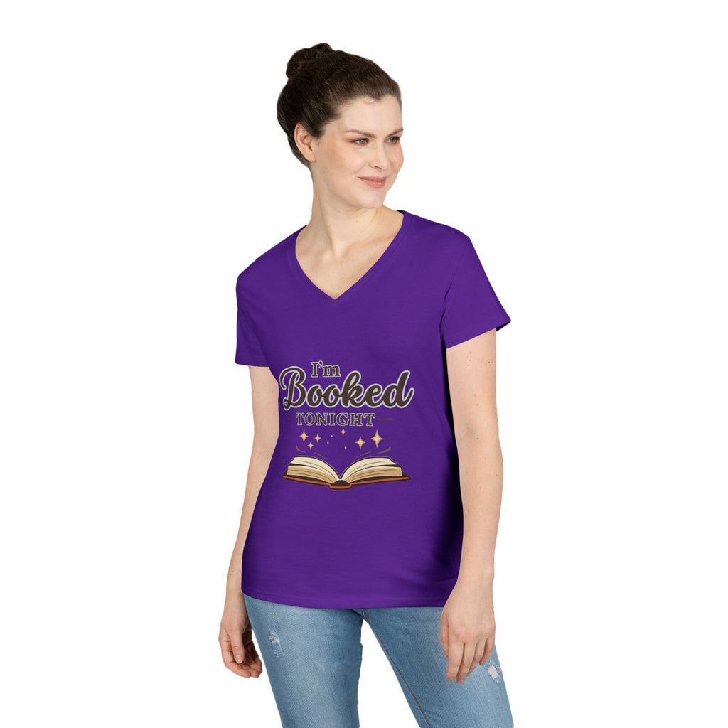 I'm Booked Tonight Ladies' V-Neck T-Shirt