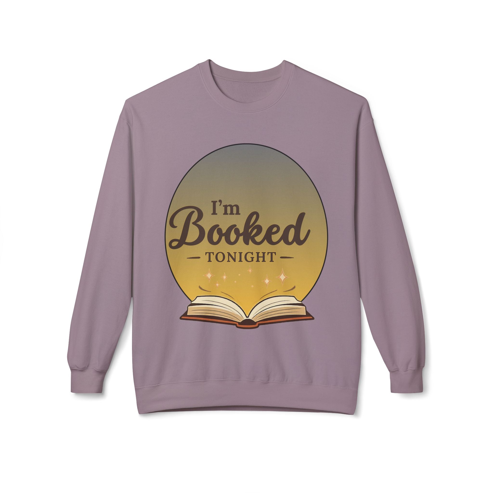 Sweatshirt — I'm Booked Tonight Cozy Reading Crewneck