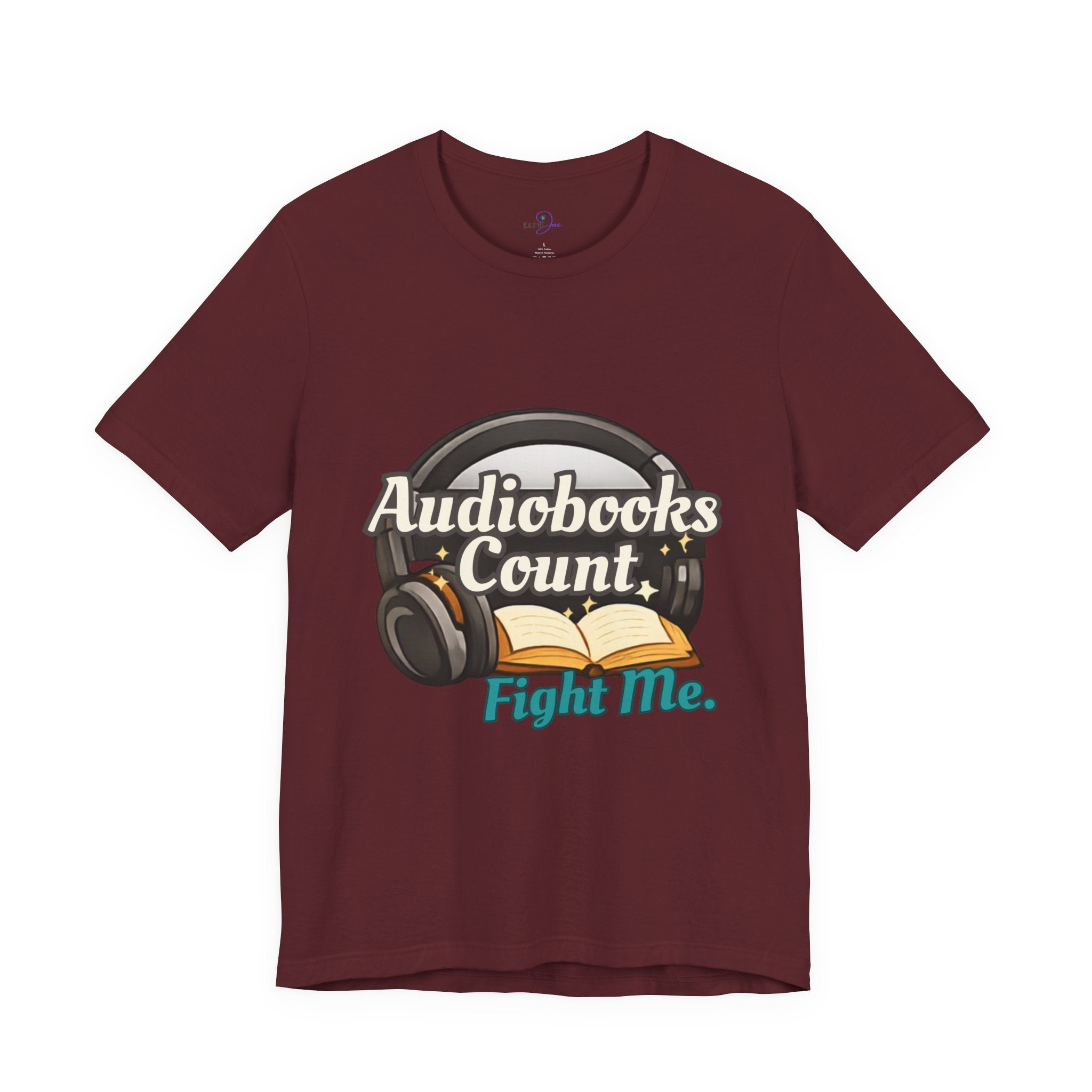 Audiobooks Count T‑Shirt — "Audiobooks Count. Fight Me." Graphic Tee for Book Lovers