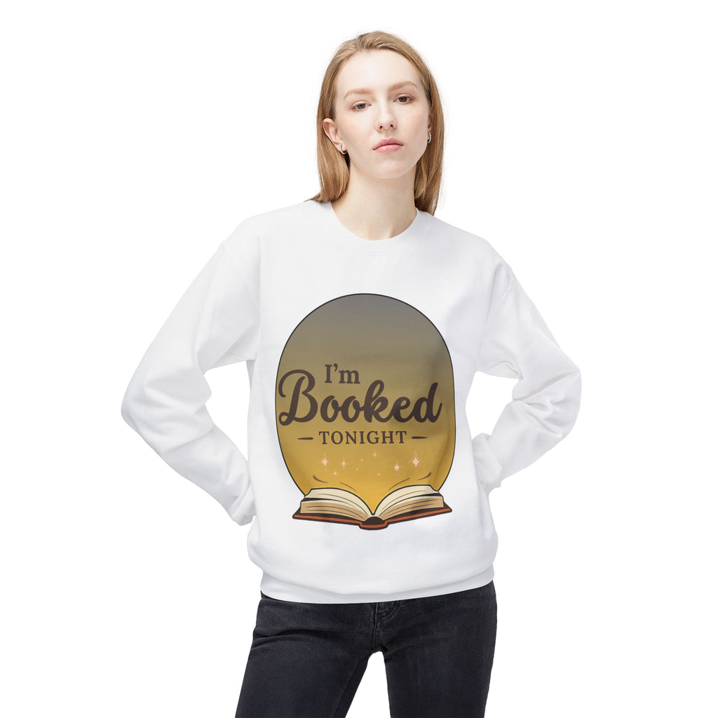 Sweatshirt — I'm Booked Tonight Cozy Reading Crewneck