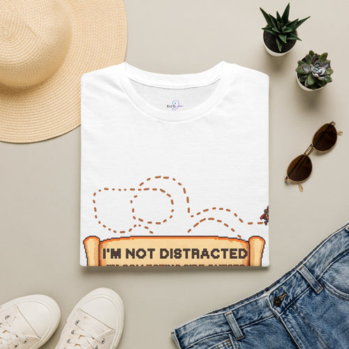 "I'm Not Distracted, I'm Collecting side quests" Adult Graphic Tee