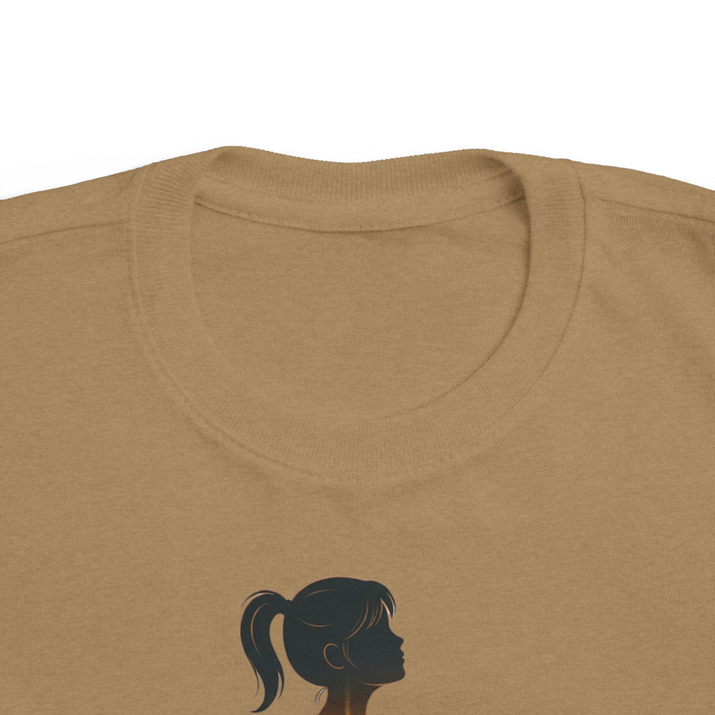 My Brother Lives in my Heart Toddler Tee |Dark Silhouette Girl Glowing Heart