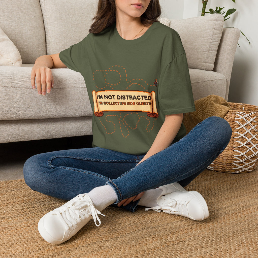 "I'm Not Distracted, I'm Collecting side quests" Adult Graphic Tee
