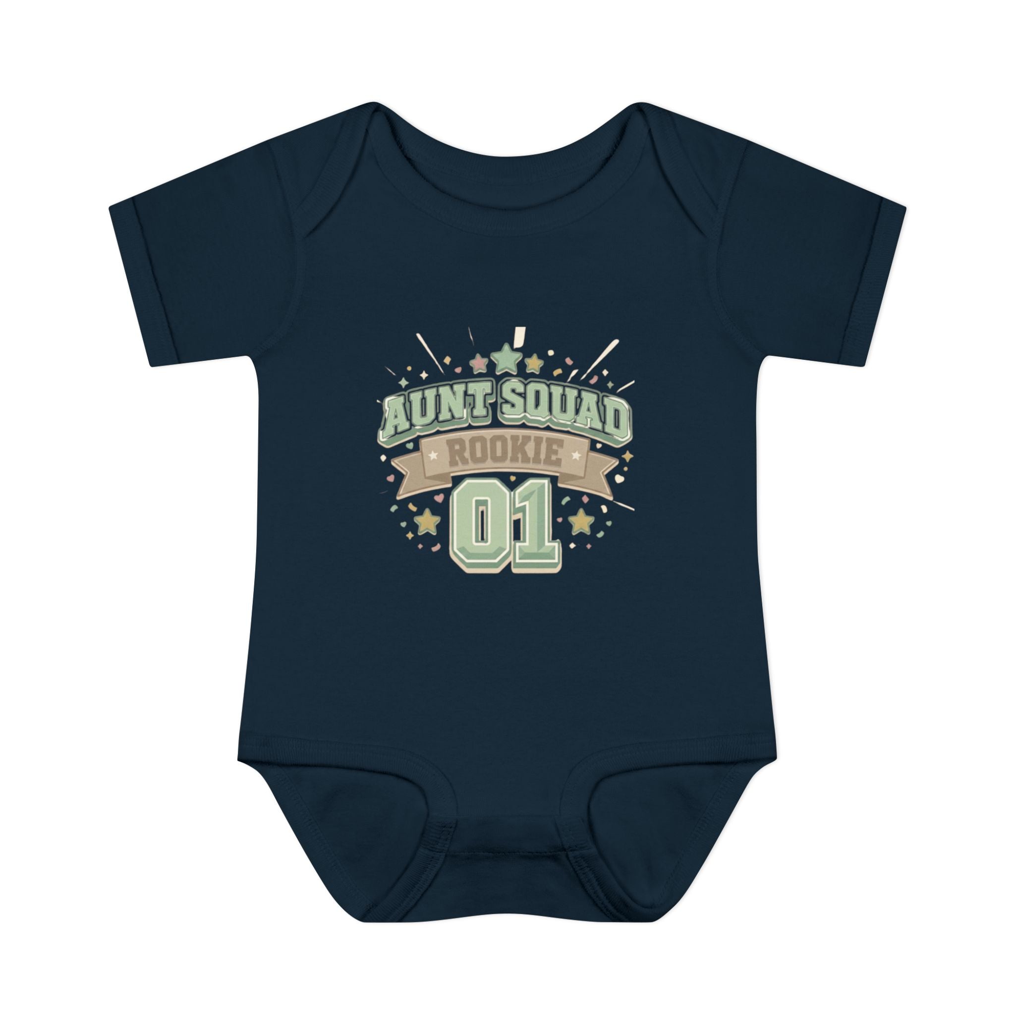 Baby Bodysuit — Aunt Squad Rookie 01 Cute Newborn Onesie