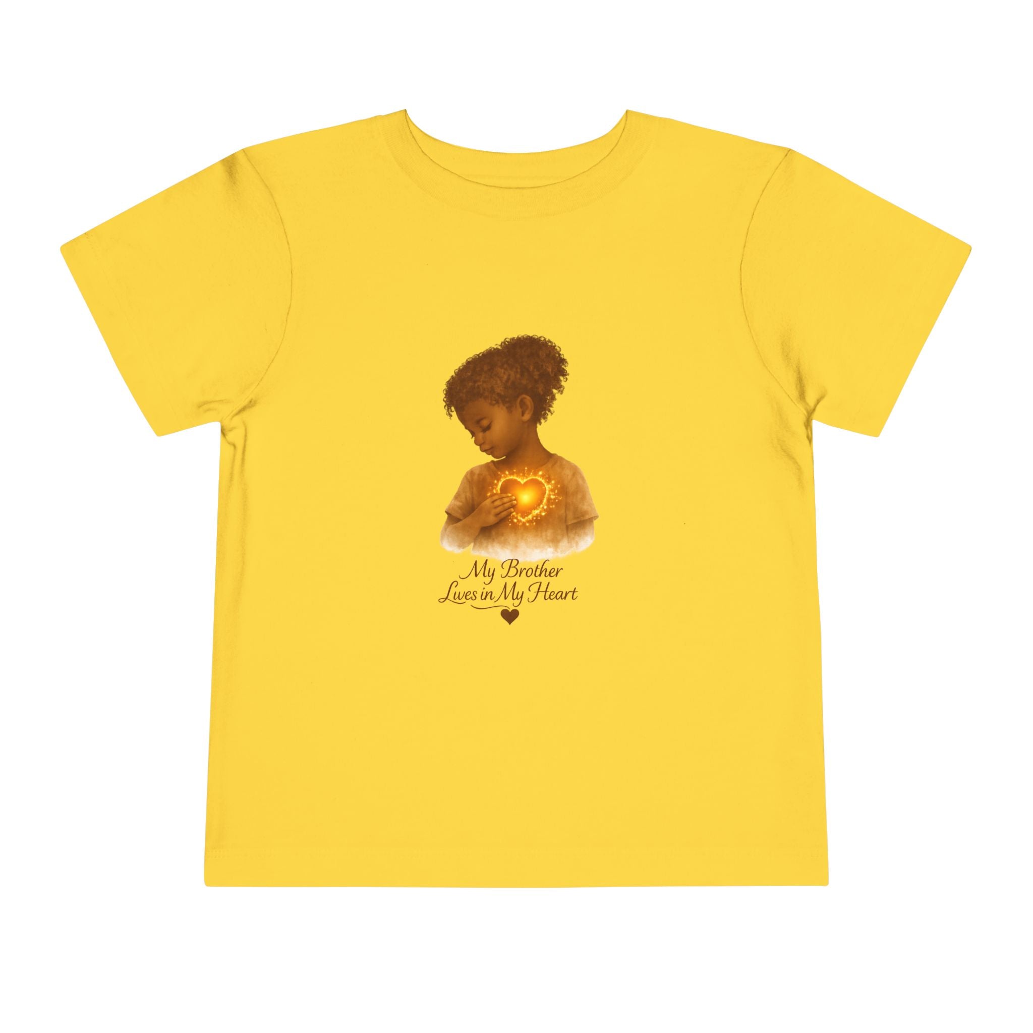 My Brother Lives in my Heart Detailed Gold Silhouette Girl