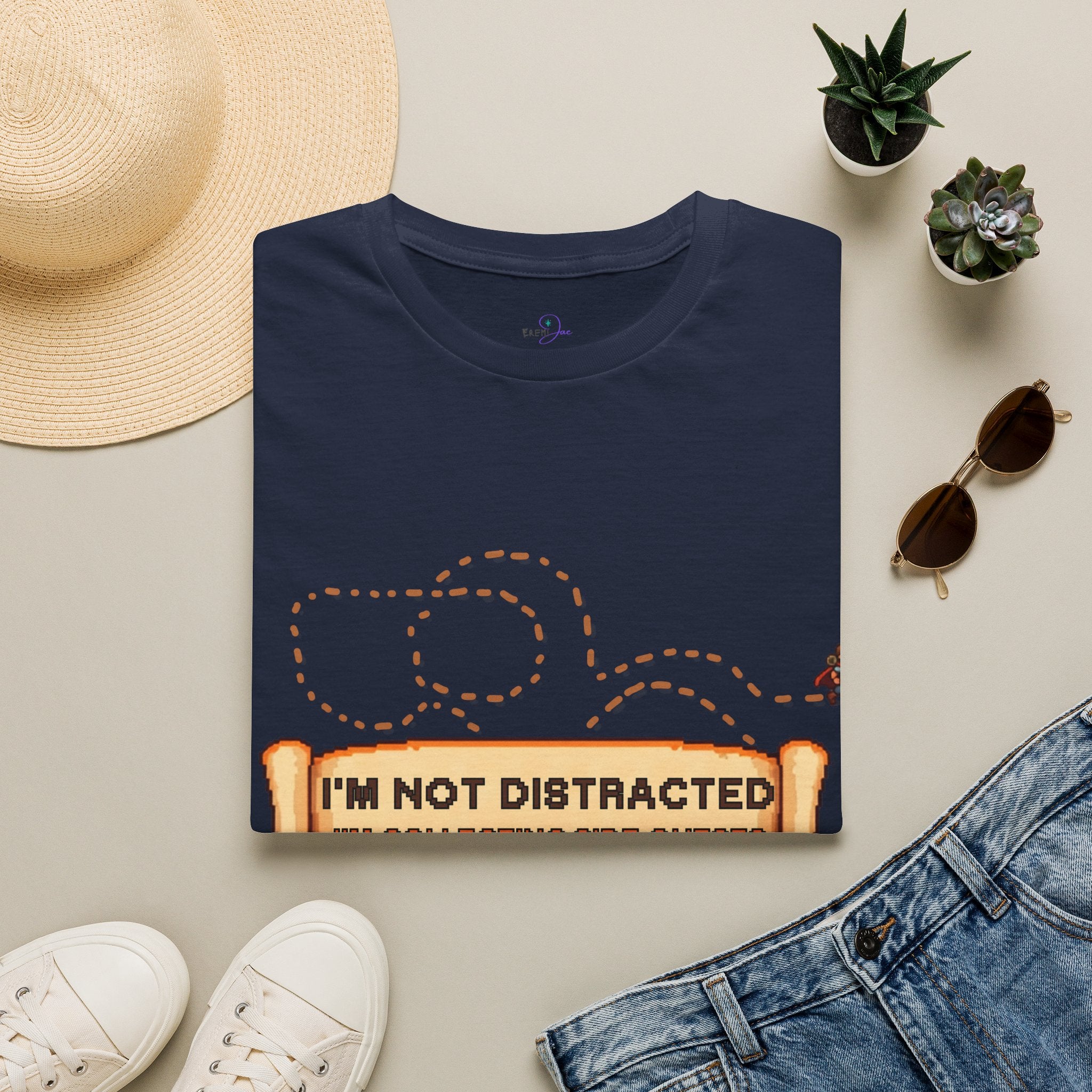 "I'm Not Distracted, I'm Collecting side quests" Adult Graphic Tee