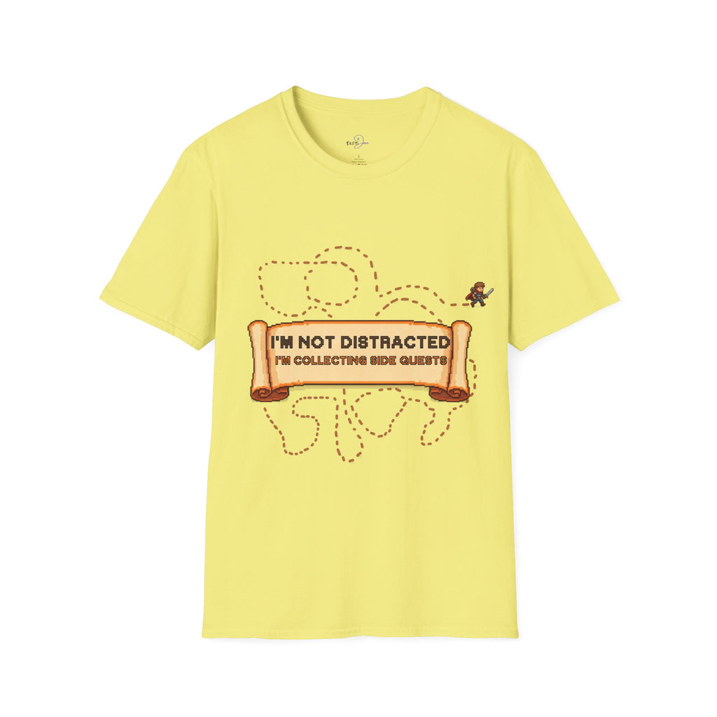 "I'm Not Distracted, I'm Collecting side quests" Adult Graphic Tee